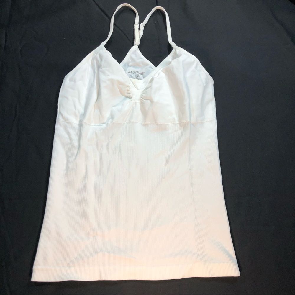 No Boundaries Stretch Tank Top White L/ XL